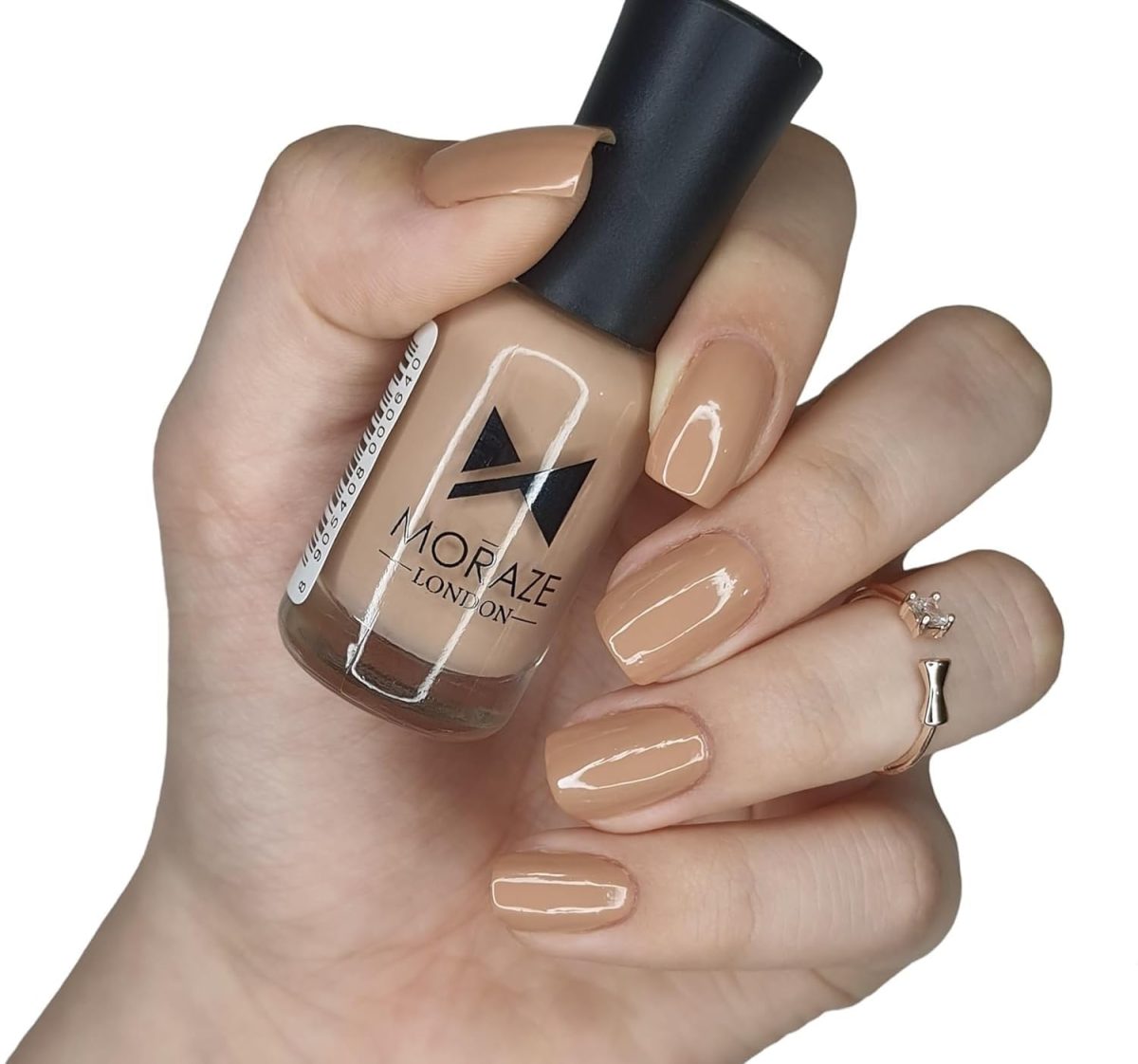 MORAZE Nude Nail Polish – Beige Nude, 8ML | Non-Toxic, Quick Dry, Glossy Finish | Vegan & Cruelty-Free Long Lasting Nail Paint