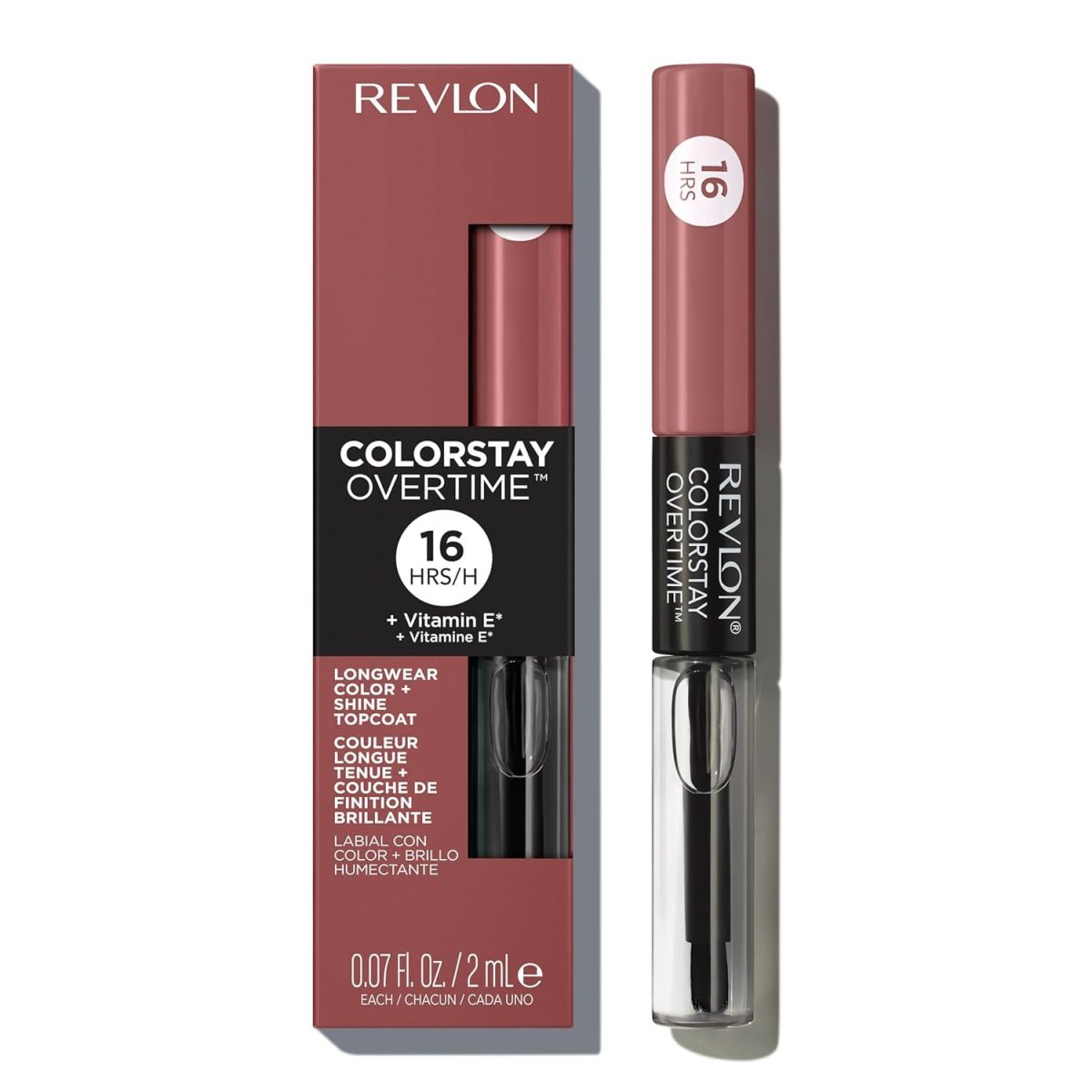 REVLON Colorstay Overtime Lipcolor, Long-wearing, Shiny Lip color, Kiss proof & Smudge Proof. 99% Moisturizing ingredients, Eternally Tan - (340) - Image 6