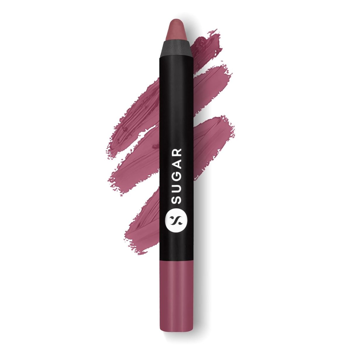 SUGAR Cosmetics Matte as Hell Crayon Lipsticks for Women | Lasts Up To 8+ Hours | Lip Crayon with Sharpener | 2.8gm - 25 Lily Aldrin