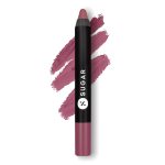 SUGAR Cosmetics Matte as Hell Crayon Lipsticks for Women | Lasts Up To 8+ Hours | Lip Crayon with Sharpener | 2.8gm - 25 Lily Aldrin