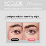 INCOLOR Light Weight Colorful Natural Mascara, Smudge Proof & Long Lasting Eye Makeup Tool For Personal & Professional, Milky White, 6ml - Image 6
