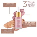 Nykaa Strobe & Glow Liquid Cream Highlighter - Glazed Bronze - Image 4