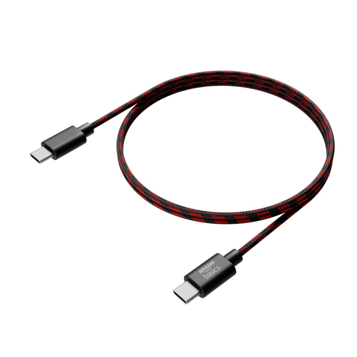 amazon basics Braided Type C to C Cable 60W Fast Charging Cable with 480 Mbps Data Transfer Speed | 1.2m, Tangle Free Cable - Image 3