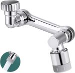 IONIX Faucet Extender Universal 1080° Swivel Robotic Arm Swivel Extension Faucet Aerator, ABS plastic Chrome Finish body - Image 6