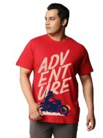 Bewakoof Men's 100% Cotton 220 GSM Graphic Print Oversized Fit Round Neck Plus Size T-Shirt