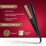 Ikonic Simply Straight Hair Straightener for Women Super Slim Rose Gold 1 inch Plates Compact Design Quick Heat Up Process Auto Controlled Heat Setting Suitable for all Hair Type, Black - Image 7
