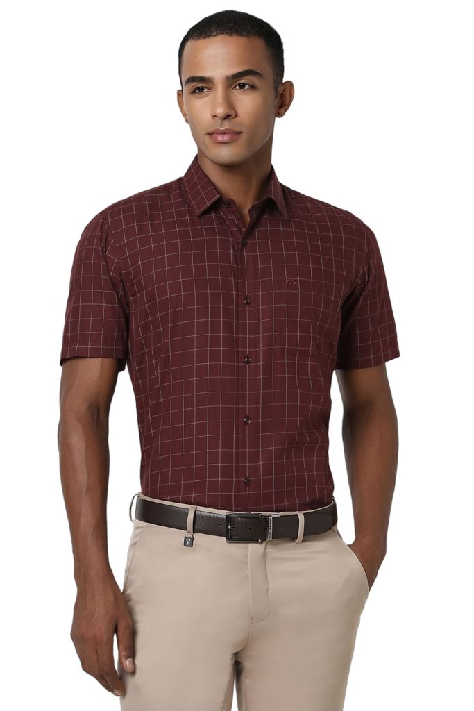 Peter England Men's Cotton Regular Fit Shirt