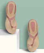 MAVTHA Women’s Toe Ring Sandals – Elegant Ruched Strap Design, Ideal for Party, Festive & Casual Wear