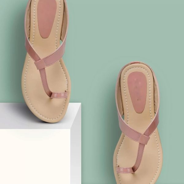 MAVTHA Women’s Toe Ring Sandals – Elegant Ruched Strap Design, Ideal for Party, Festive & Casual Wear