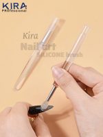 KIRA Silicone Lip Brush, Reusable Lip Balm Applicator With Lip Double Sided Mini Lipstick Applicator Brushes With Dustproof Cover Scrub Brush (1) - Image 2