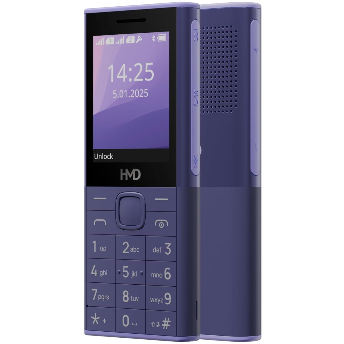HMD 150 Music | Built-in Powerful Loud Speaker & Dedicated Music Buttons | Music Player and Wireless FM Radio | 2500 mAh Battery & Type C Fast Charger | Built-in UPI App with Scan & Pay | Purple - Image 5