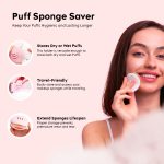 Gleva Makeup Sponge Holder, Powder Puff Holder Shatterproof Eco-Friendly Silicone Beauty Make Up Blender Case For Travel, Breathable Cosmetic Make Up Blender Puff (Random Round Holder) - Image 4
