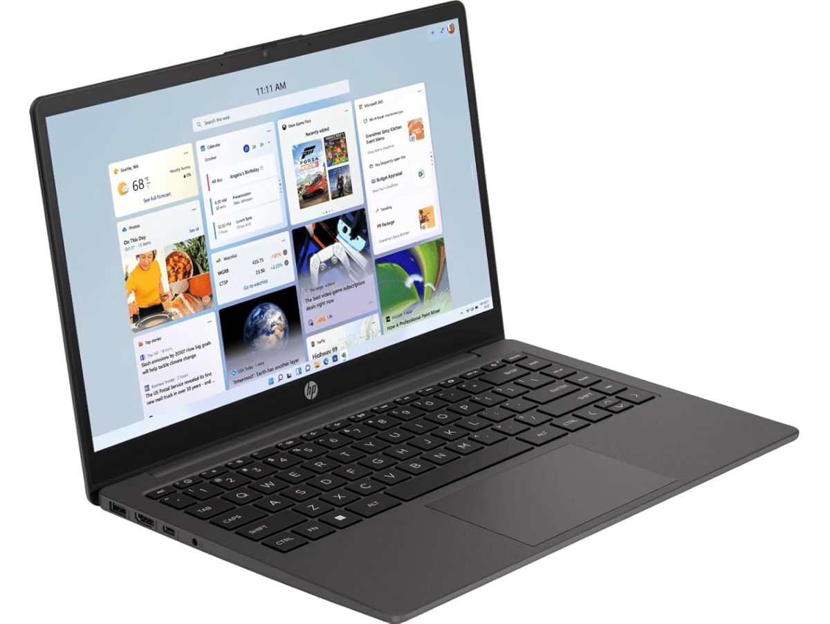 HP 14 (2025), AMD Ryzen 5 7520U Quad Core - (8 GB/512 GB SSD/AMD Radeon Graphics/Windows 11 Home) Thin and Light Business Laptop/14.0" HD Display/Ash Grey/1.36 kg/MS Office 2021 - Image 2