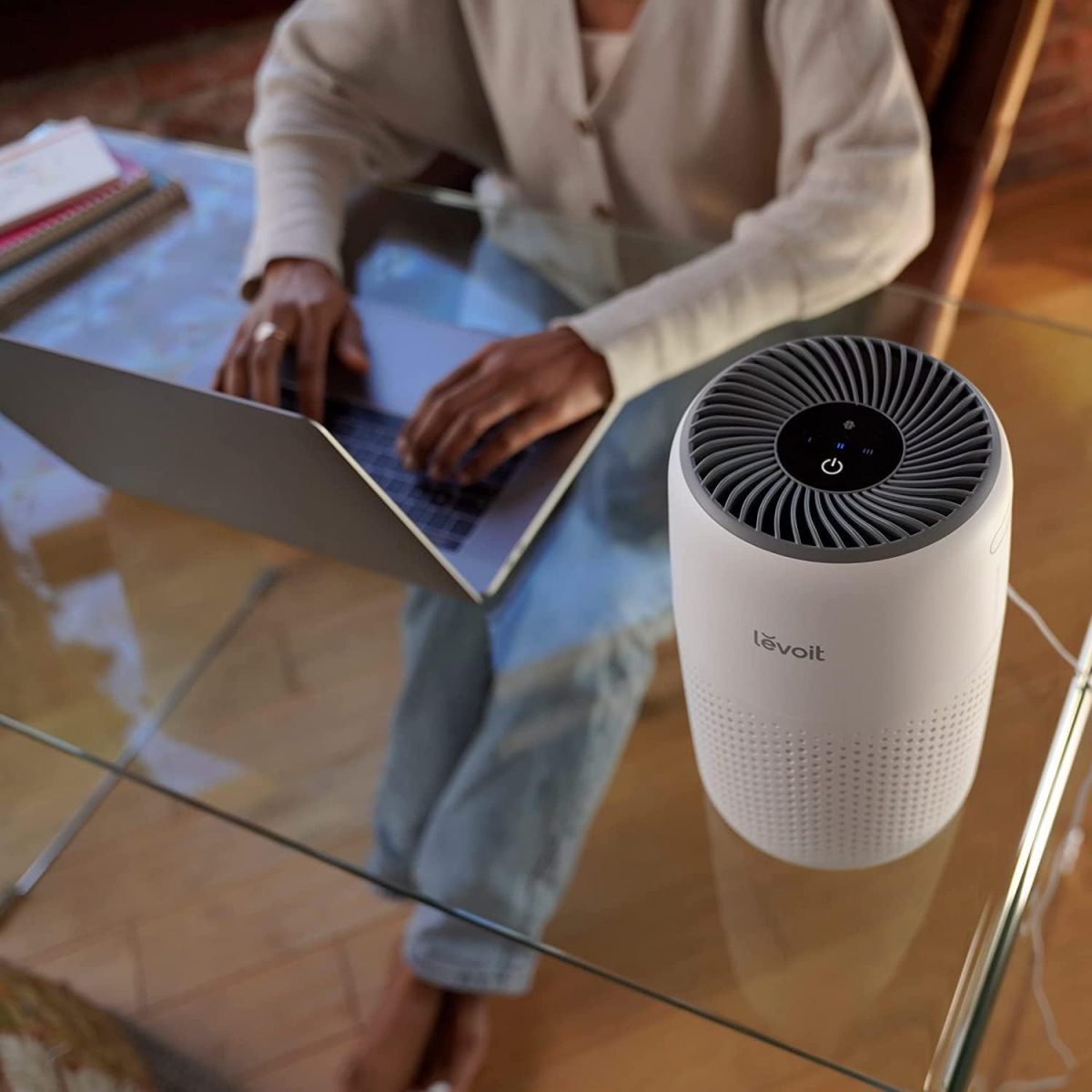 LEVOIT Core Mini Air Purifier For Coverage Area 183 Sq Ft, H13 Truehepa Filter, Remove 99.97% Dust, Smoke, & Pollen, With Fragrance Sponge, (2 Years Warranty), White - Image 10