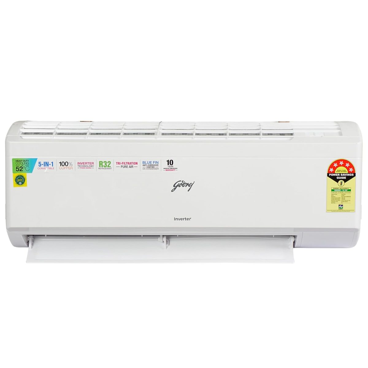 Godrej 1.0 Ton 5 Star Inverter Split Air Conditioner (SIC 12ITC5-WWR) - Image 5