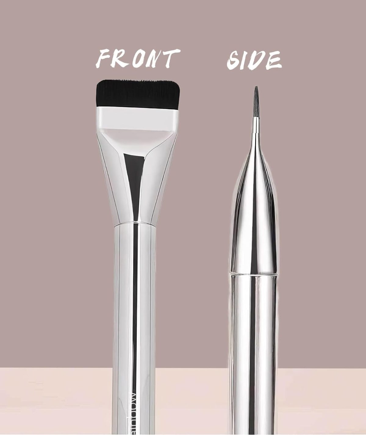 2 Pcs Foundation Brushes for Makeup, Foundation Brush, Makeup Brush Ultra Thin Straight Line Foundation Flat Head Facial Mask No Trace No Powder Concealer - Image 6