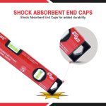 FREEMANS Box Section Aluminum Spirit Level with Magnet 30cm - Image 3
