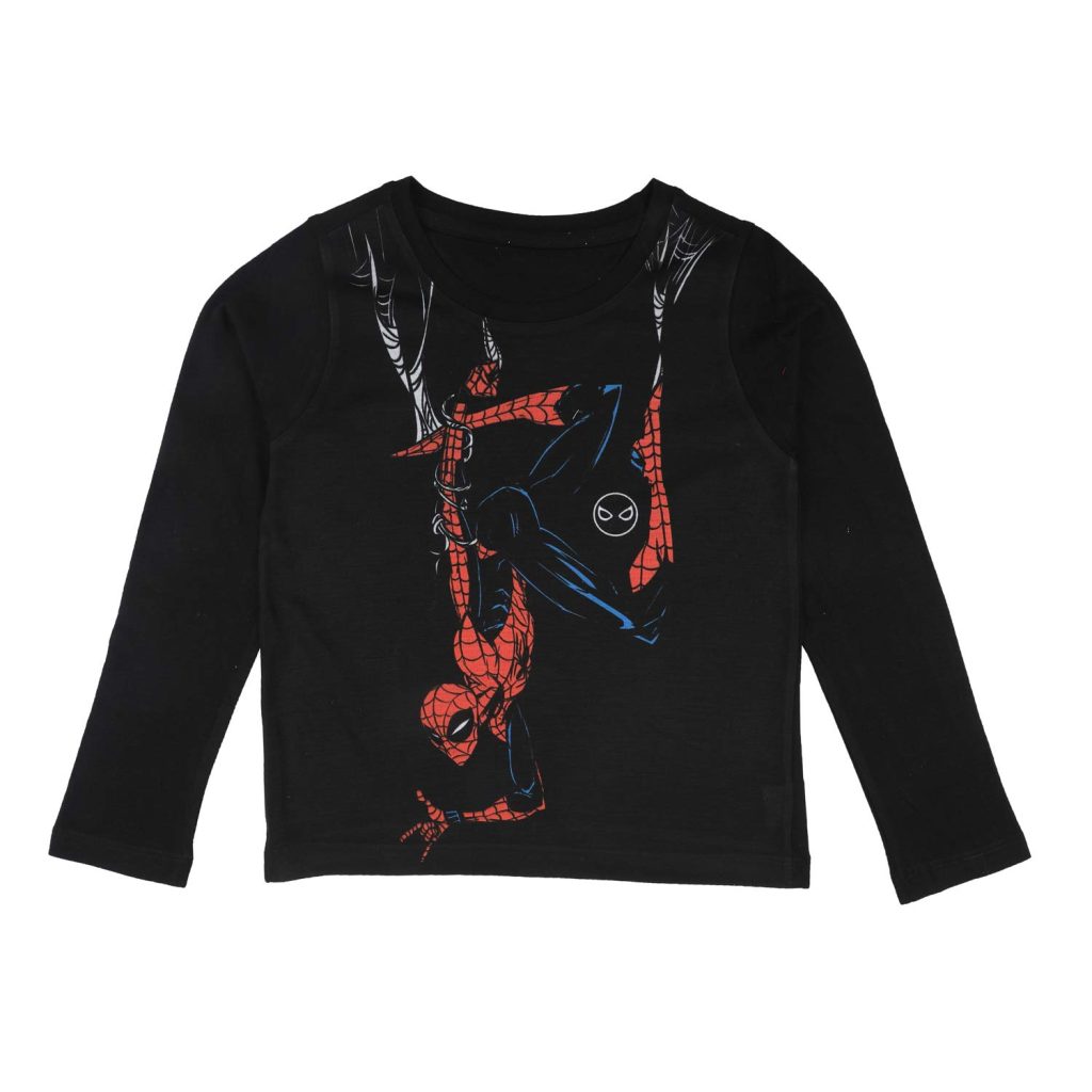 Marvel Spiderman by Wear Your Mind Boy's Regular fit Long Sleeve Top