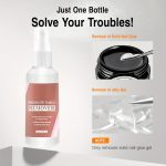 BWOGUE Nail Glue Remover for Press on Nails, 50ml Acetone-free Removal for Quick Dry Strong Glue & Nail Polish Remover, Gentle Off for Fake Nail Tips, Can't Remove Gel Polish, Press on Nails Remover - Image 5