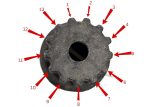 KaaShri™, 13 Teeth Metal Snap/Bush for Washing Machine Pulsator (Match The Teeths) - Image 2
