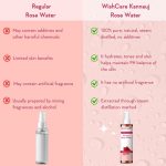WishCare 100% Pure & Natural Rose Water Liquid - For Skin, Face & Hair - Steam Distilled - Kannauj Gulab Jal - Spray Skin Toner - Free From Paraben, Alcohol & Chemicals - 200 ml - Image 4
