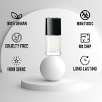 KAFI French Manicure Set - Non-Toxic, Long Lasting, High Shine, Vegan, 10-Free Formula Professional Use(Cosmic Latte) - Image 5