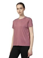 CHKOKKO Women's Polyester Regular Fit Round Neck Gym Sports T-Shirts