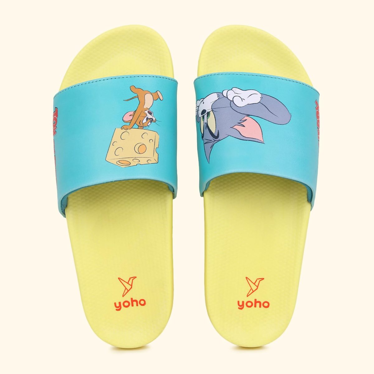 YOHO Tom & Jerry 003 Slides for Women | Iconic Design, Durable Soft Slides with Footpharma Footbed | Lightweight Orthopedic Sliders, Flip-Flops & Chappals for Everyday Use - Image 7