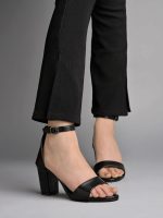Shoetopia Stylish Ankle Strap Block Heeled Sandals for Women & Girls - Image 4