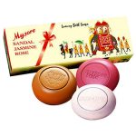 Mysore Sandal, Jasmine And Rose Soap, 450g (Pack Of 3)