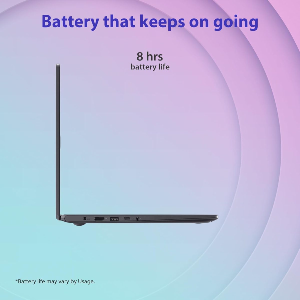 ASUS Vivobook Go 15, Intel Celeron N4500, Fingerprint Sensor (Intel HD iGPU/8GB RAM/512GB SSD/FHD/15.6"/60Hz/42WHrs/Windows 11/M365 Basic (1Year)*/Office Home 2024/Star Black/1.57 kg) E510KA-EJ9011WS - Image 5