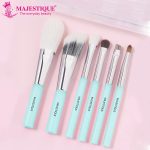 Majestique Makeup Brush Set Professional – 6-Piece Compact Make Up Brush Kit with Foldable Case | Includes Foundation Brush, Blush Brush, Eye & Lip Tools | Travel-Friendly Makeup Brushes Set - Image 2