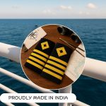 MarinersApp Merchant Navy Captain Soft Epaulettes – Premium Shoulder Rank Epaulettes for Uniform – 4 Stripes with Gold Thread – Professional Navy Officer Accessory – Unisex, Standard Size - Image 4