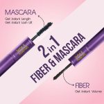 Glam21 Twice it 2X Voluminising Fiber Mascara | Waterproof | Instant Voluminising & Long Lasting with Fiber for Extra Definition Up to 24-Hours Stay - 10ml - Image 5