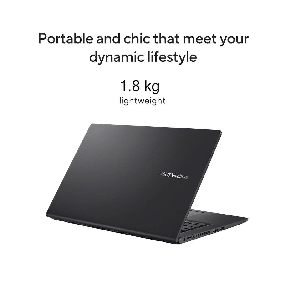 ASUS Vivobook 15, 15.6-inch (39.62 cm) FHD, Intel Pentium Gold 7505, Thin and Light Laptop, (8GB RAM/256GB SSD/Intergrated Graphics/Windows 11 Home/Indie Black/1.8 Kg), X1500EA-EJ111WS - Image 5