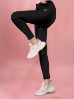 KASHIKAY CREATION Women’s Polyester Blend V Style Trackpants with Elastic High Waist Standard Length and Slim Fit | Bottom Wear for Gym Cycling | Trackpant for Daily Activities | Leggings for Women - Image 5