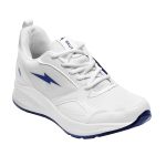 BRUTON EVA Lite Sports Running,Walking & Gym, School Shoes Lightweight Extra Jump Casual Sneaker Lace-Up Shoes for Men's & Boy's - White - Image 4