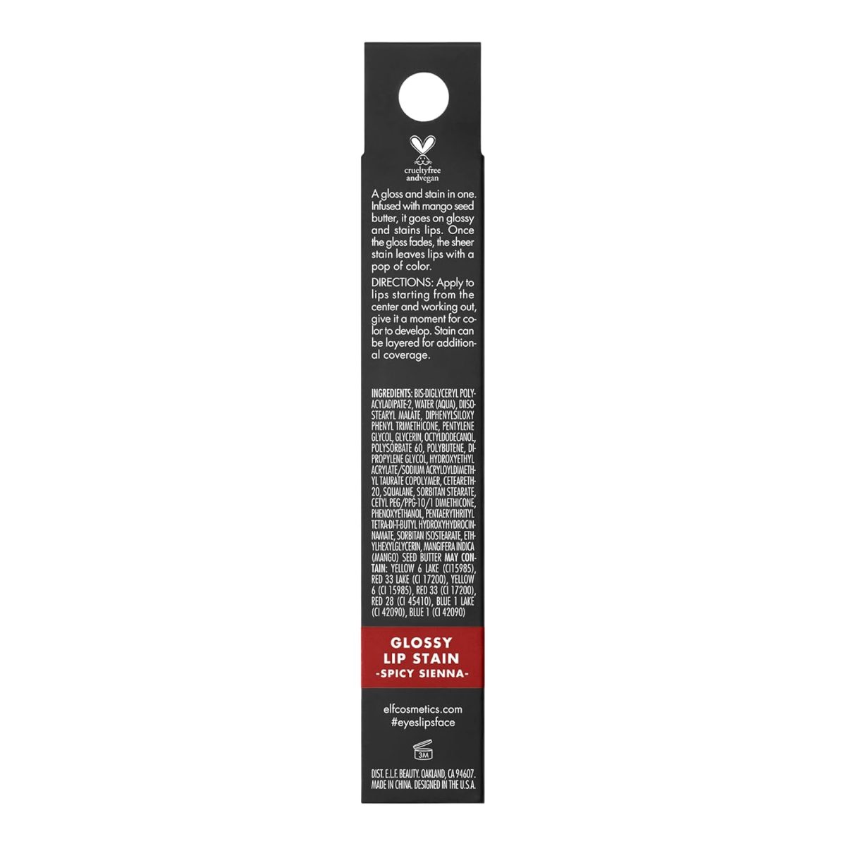 e.l.f. Glossy Lip Stain, Long-Lasting, Lightweight Lip Stain For A Sheer Pop Of Color & Subtle Gloss Finish, Vegan & Cruelty-Free, Spicy Sienna - Image 6