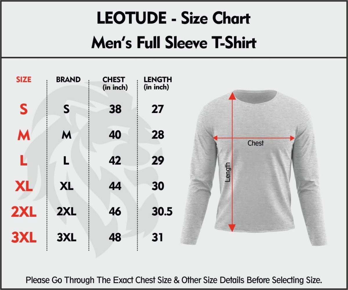 LEOTUDE Men's Full Sleeve Regular Fit Cottonblend Tshirt for Men's Combo Tshirt (Pack of 3) - Image 7