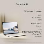 ASUS Zenbook S 14, Intel Core Ultra 7 (Series 2), 32GB RAM, 1TB SSD, 3K OLED Touch 120Hz 500nits, 14", Windows 11, MS Office Home,Scandinavian White, 1.2KG,UX5406SA-PZ358WS, AI Powered Laptop - Image 3