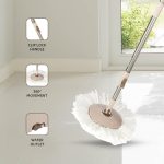 Presto! Plastic Elite Spin Mop with Bigger Wheels and Auto- Fold Handle, Chestnut, 2 Refills - Image 5