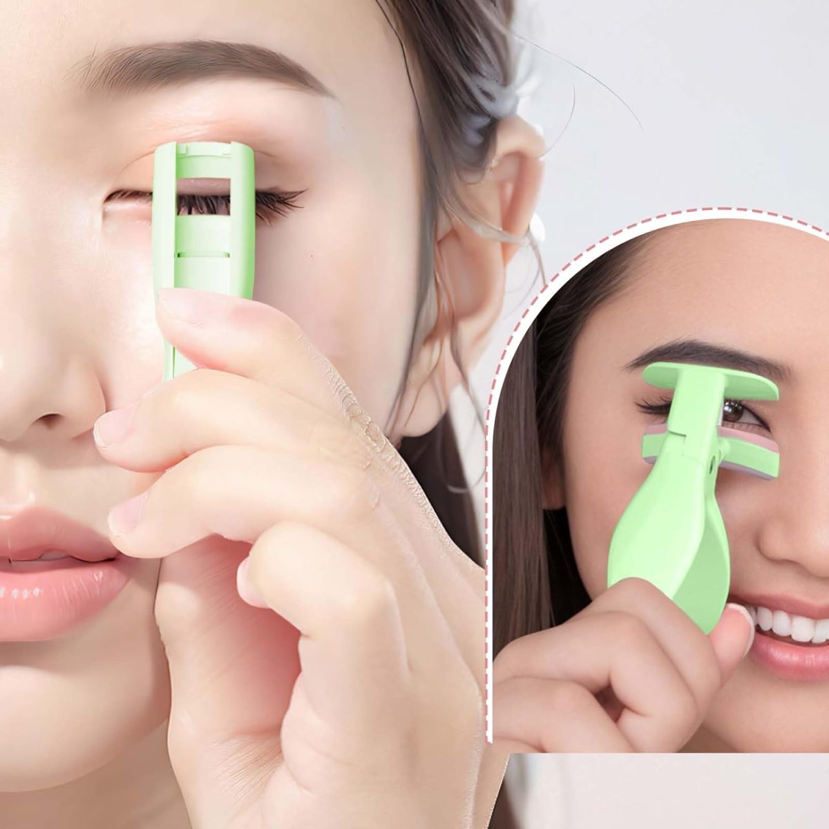 CoolShef 3 Pcs Eyelash Curler Set for Women, Precision Tool for Shaping Eye Lashes, Includes Mini Clamp for Inner Corners, Lightweight Design for Travel and Everyday Makeup Routine - Image 7