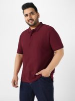 Urbano Plus Men's Black, White, Maroon Color-Block Regular Fit Full Sleeve Cotton T-Shirt - Image 2