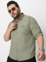 Urbano Plus Men's Cotton Full Sleeve Regular Fit Casual Solid Shirt - Image 2