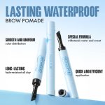 Focallure Lasting Waterproof Brow Pomade-BR01,Blac Te Tint-Transfer-Proof, Sweat-Proof - 3D Sculpted Eyebrows & Multi-Use for Eyeliner - High Pigment, Creamy Texture -Up to 24 Hours Wear - Image 2