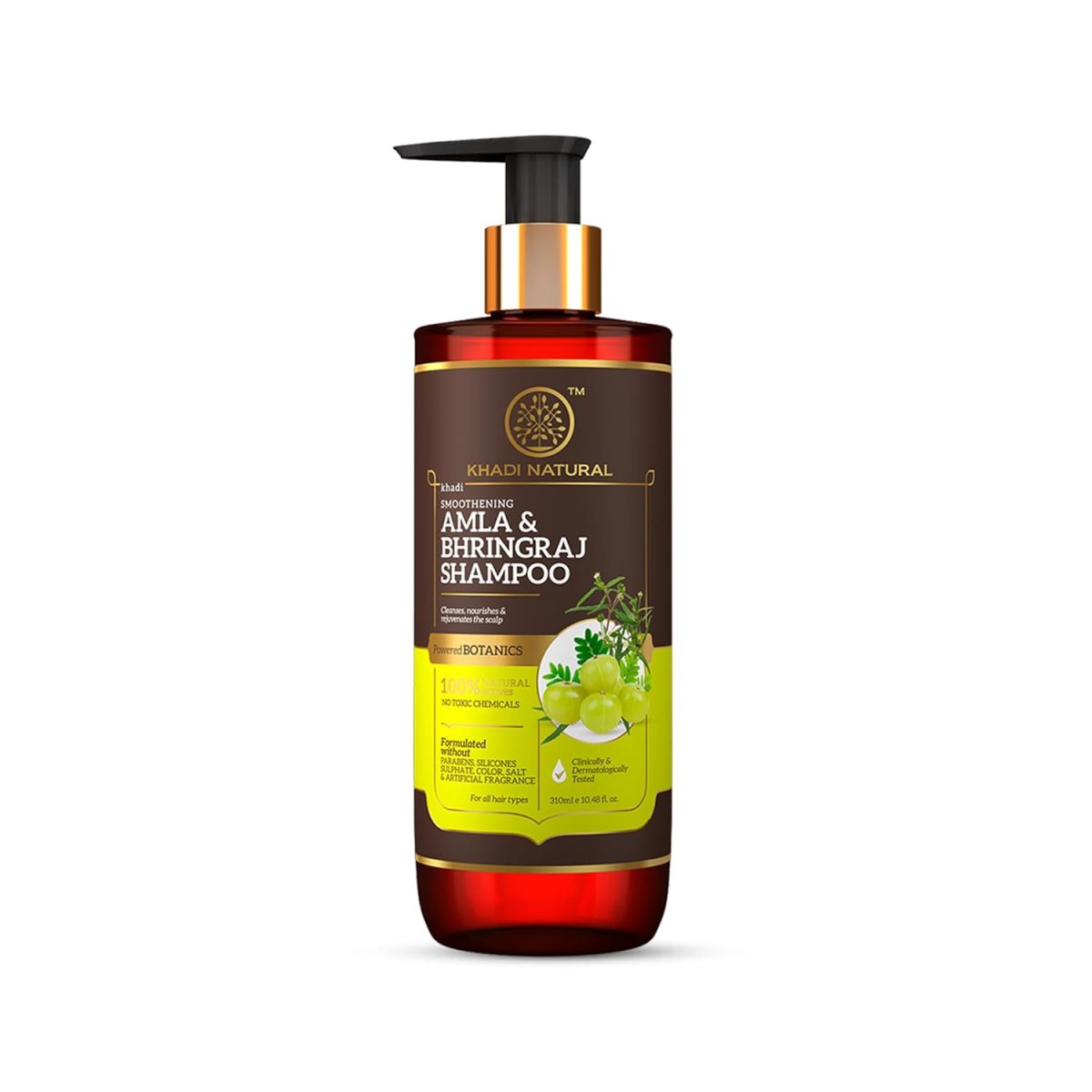 Khadi Natural Amla & Bhringraj Shampoo | Smoothes & Softens Hair | SLS & Paraben Free | Powered by Botanicals | Suitable for All Hair Types | 310ml - Image 7