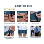 Kofati Shirt stays for men Mens shirt tucker for men Upgrade Adjustable Elastic Garter Military Shirts Holder with Non-slip Locking Clamps - Image 5