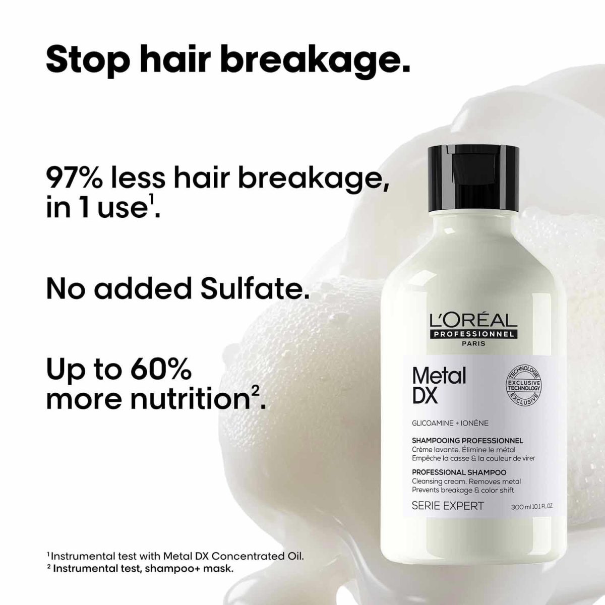 L’Oréal Professionnel Serie Expert Metal DX Anti-Metal Cleansing Cream Shampoo - Image 2