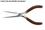 Taparia 1408 Long Needle Nose Mini Plier (Silver,Brown) - Image 2