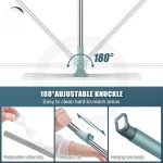 Multifunctional Magic Broom Sweeper | Detachable Indoor Cleaning Broom | 180-Degree Rotatable Broom | Silicone Floor Broom with Extended Handle (2 in 1) with 2 PCS Wall Hooks - Image 5